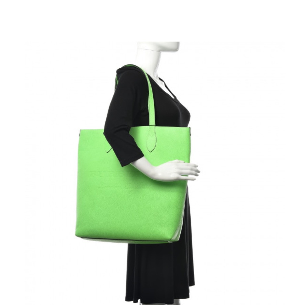 Burberry Remington neon green tote!